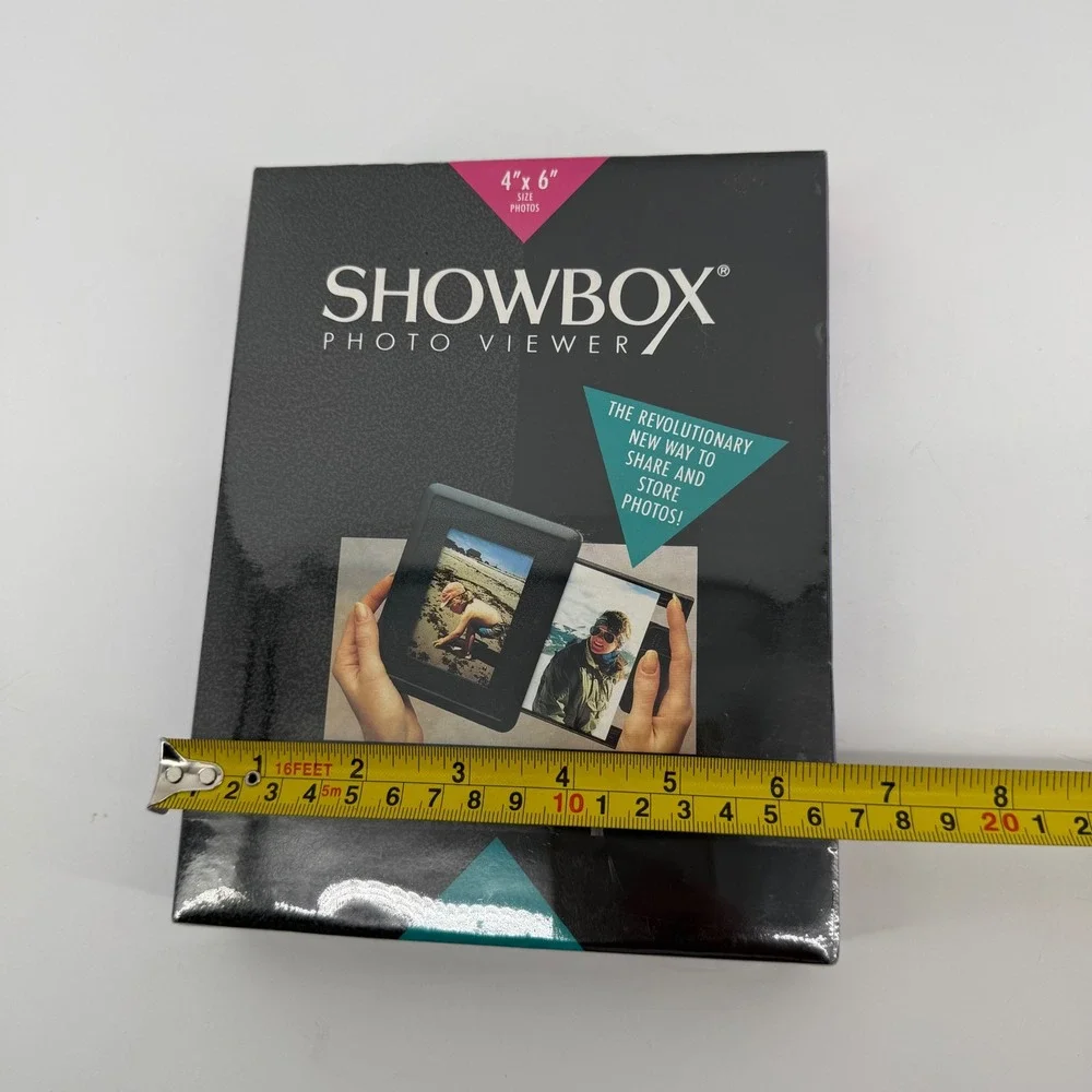 Burnes of Boston Showbox Photo Viewer Charcoal 4x6 Holds 40 Photos Vintage 1991